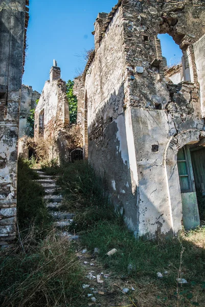 Abandoned Collapsed Town Ghost Town Medioeval Town — Stock fotografie