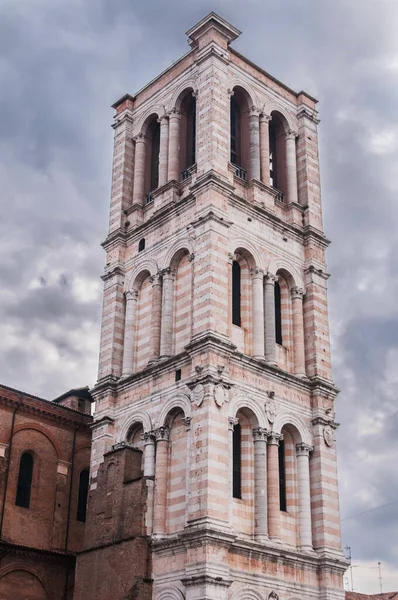 Bell Tower Duomo Ferrara — Stock Photo, Image