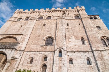 castle and medieval fortress facade