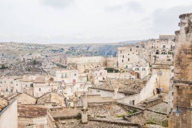 The Sassi of matera, ancient town, matera landscape by day