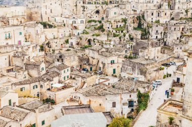The Sassi of matera, ancient town, matera landscape by day