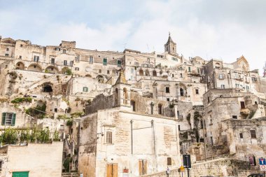 details of The Sassi of matera, ancient town, matera landscape by day