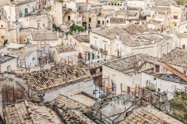 The Sassi of matera, ancient town, matera landscape by day