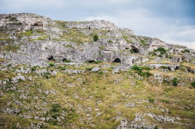 cavern and hills around matera