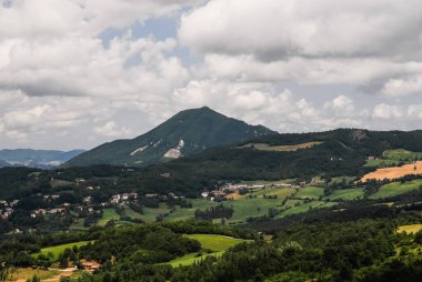 view of the valley of the Apennines