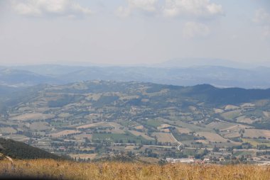 cultivated valley seen from above