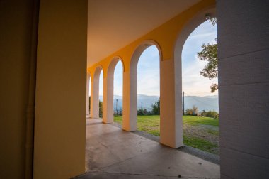porch and details of the church
