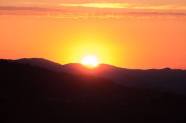 view of  sun at sunset