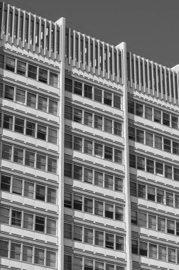 Fascist architecture, squared building, skyscrapers