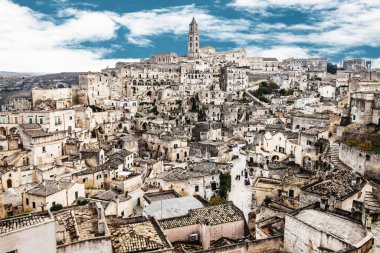 The Sassi of matera, ancient town, matera landscape by day