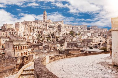 The Sassi of matera, ancient town, matera landscape by day