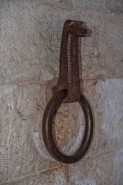 Antique Ring Tie Horses — Fotografia de Stock
