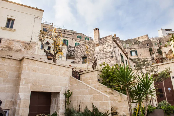 Details Sassi Matera Ancient Town Matera Landscape Day — 图库照片