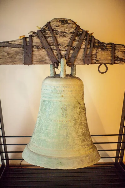 ancient bronze bell, close up