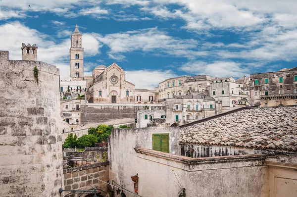 Pohled Staré Město Matera — Stock fotografie