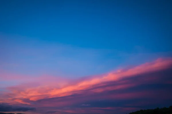 Beautiful Sunset Red Sky Spring — Stock Photo, Image