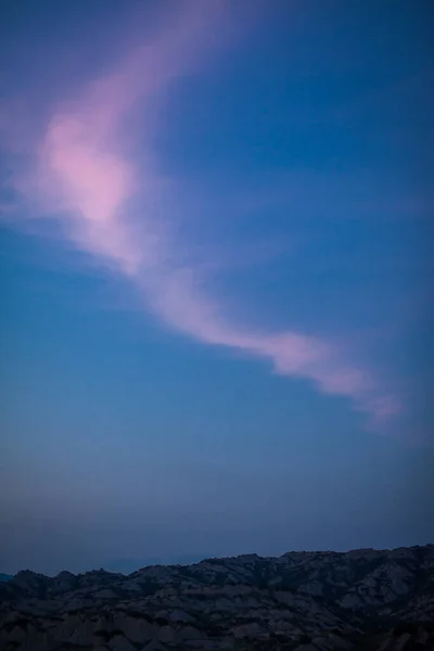 Sunset Sky Hills — Stock Photo, Image