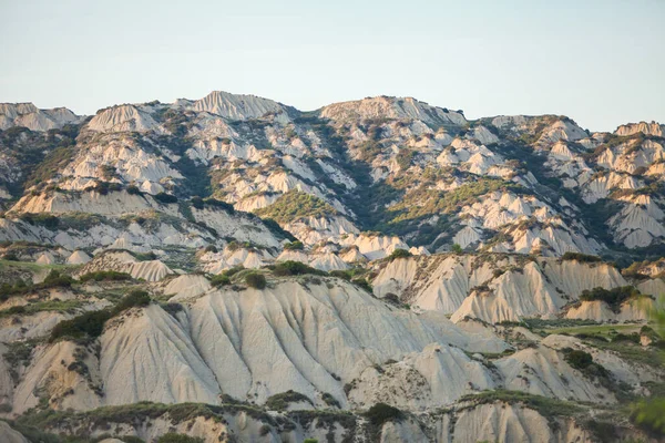 Stock image sunset badlands in the Aliano hills Basilicata