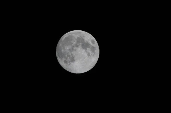 Full Moon Dark Sky — Stock Photo, Image