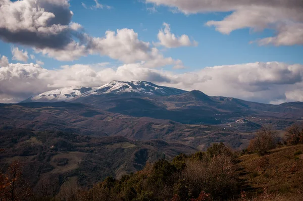 Θέα Της Κοιλάδας Από Την Κορυφή Του Βουνού — Φωτογραφία Αρχείου