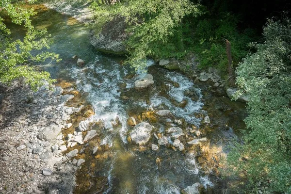 Rapids River Descends Mountains — Stock Photo, Image