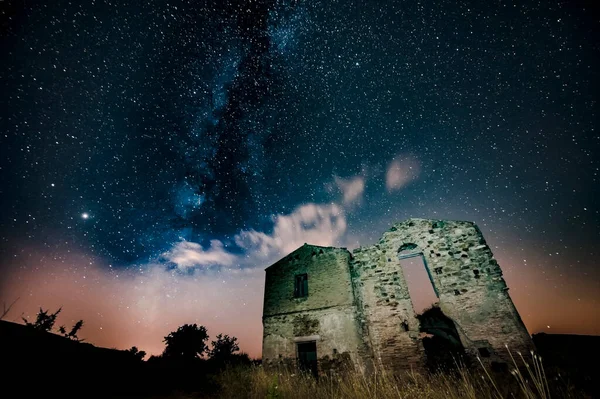 Beautiful Milk Way Night Sky — Stock Photo, Image