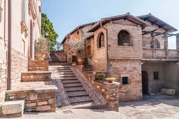 Old Stone Center Town Umbria Italy — Stock Photo, Image