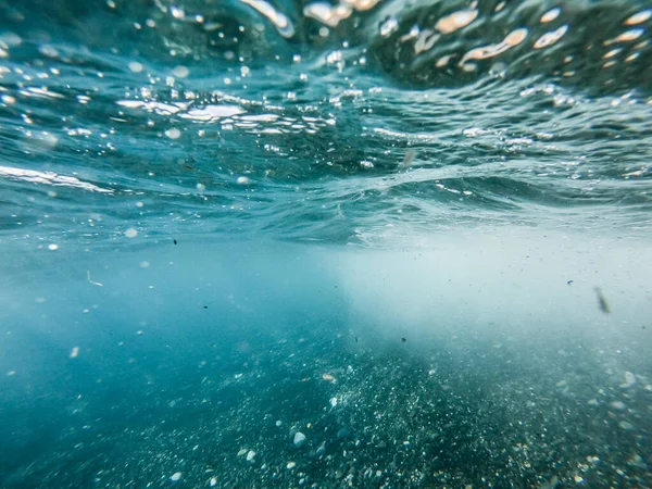 stock image rough sea seen from underwater