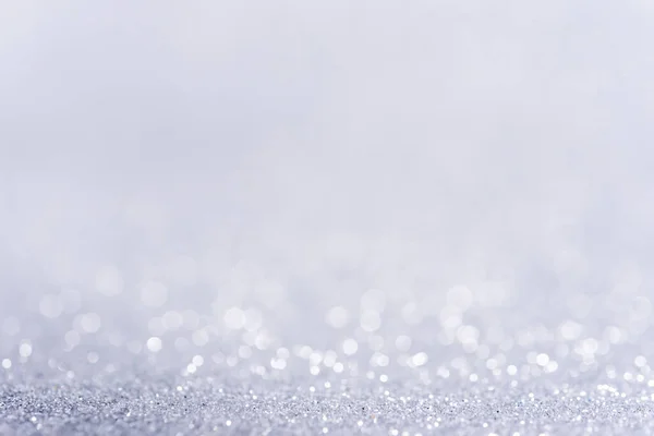 Beyaz Parıltılı Doku Arka Planı Noel Soyut Bokeh Işıkları — Stok fotoğraf