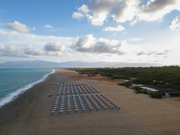 Italy Tyrrhenian Coast Photographed Drone Aerial Photography Beach — Stock Photo, Image