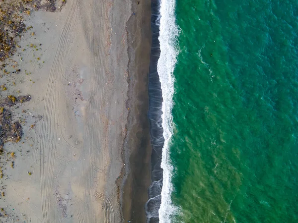 Pantai Italia Tyrrhenian Difoto Oleh Drone Fotografi Udara Pantai — Stok Foto