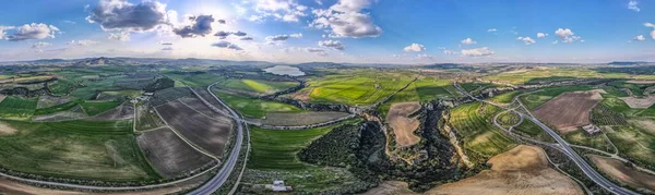 Vue Panoramique Sur Vallée Gravina Autour Matera — Photo