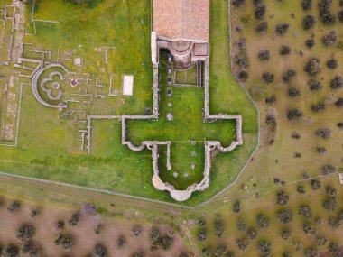 The unfinished. Abandoned church and archaeological excavations.