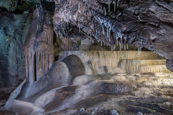 Pools Limestone Concretions Cave — Foto de Stock