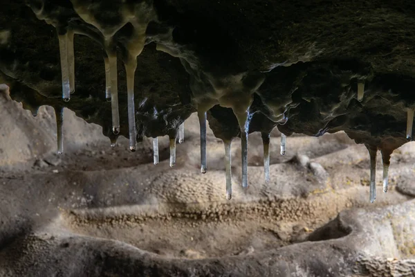 Pools Limestone Concretions Cave — Zdjęcie stockowe