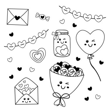 İzole edilmiş garip sevgililer günü gökkuşağı, çelenk, bulut, böğürtlen