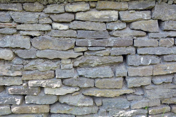 Wall Built Natural Stone — 图库照片