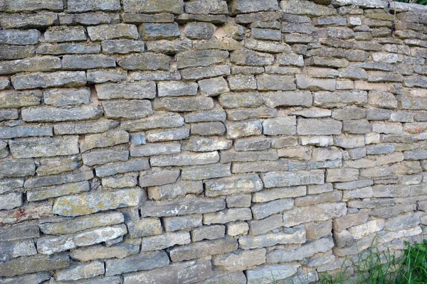 Wall Built Natural Stone — 图库照片
