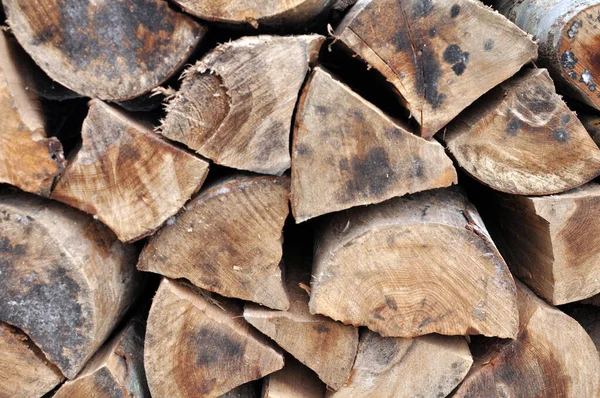 Trockenes Gehäckseltes Brennholz Für Die Raumheizung Oder Andere Bedürfnisse — Stockfoto