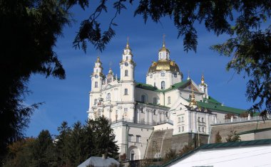 Pochaiv Assumption Lavra 'nın binalarından biri, Ukrayna' da bir Ortodoks erkek manastırı, Pochaiv şehrinde..