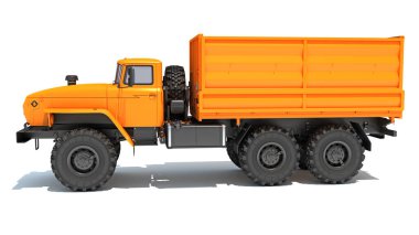 Off Road Truck 6x6 Araç 3D Hazırlama