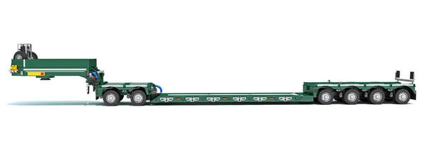 Düşük Yükleyici Karavanı beyaz arkaplanda 3D görüntüleme modeli