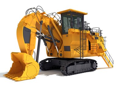 İzlenen Kazı Kazıcı Ağır inşaat makinelerini 3D biçimlendirdi