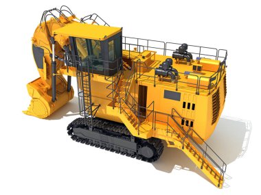 İzlenen Kazı Kazıcı Ağır inşaat makinelerini 3D biçimlendirdi