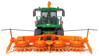 Çiftlik Hasatçısı 3D modelini beyaz arkaplanda birleştirme