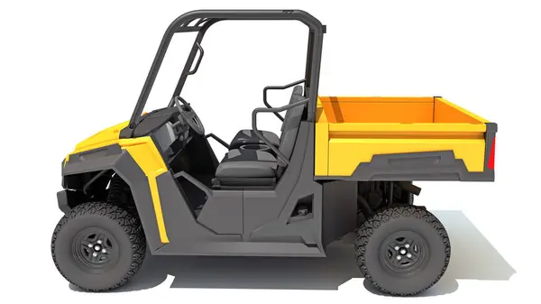 stock image UTV Utility Vehicle 3D rendering model on white background