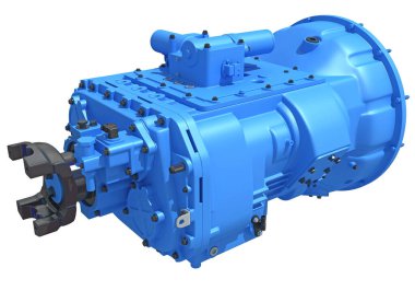 Araç Aktarımı 3D yorumlama modeli Beyaz arkaplanda Trans