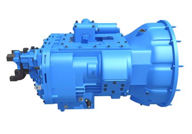 Araç Aktarımı 3D yorumlama modeli Beyaz arkaplanda Trans