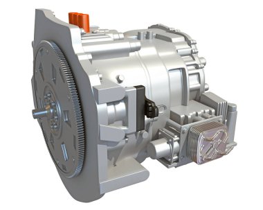 Araç Aktarımı 3D yorumlama modeli Beyaz arkaplanda Trans