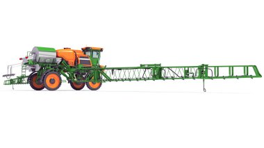 Beyaz arkaplanda Farm Sprey 3D görüntüleme modeli